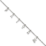 Sterling Silver FAITH Letters Plus Extender - Total Anklet