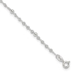 Sterling Silver Beads Plus Extender - Total Anklet