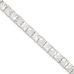 Sterling Silver Nugget Link Bracelet