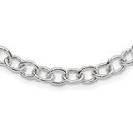 Sterling Silver Polished Cable Link Necklace