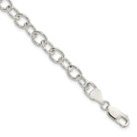 Sterling Silver Polished Cable Link Bracelet