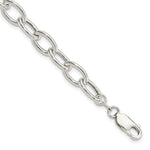 Sterling Silver Polished Open Link Cable Bracelet