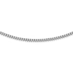 Sterling Shimmer Sterling Silver Rhodium-plated 163 Stone CZ Riviera Necklace