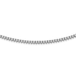 Sterling Shimmer Sterling Silver Rhodium-plated 269 Stone CZ Riviera Necklace