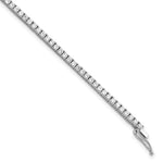 Sterling Shimmer Sterling Silver Rhodium-plated CZ 81 Stone Bracelet