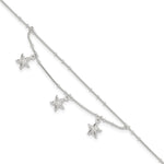 Sterling Silver 2-Strand Starfish Plus Extender - Total Anklet