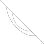 Sterling Silver Multi-Strand Plus Extender - Total Anklet