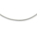 Sterling Silver Polished Round Neckwire with Extension Necklace