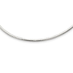 Sterling Silver Polished Cubetto Necklace