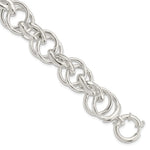 Sterling Silver Polished Fancy Link Bracelet