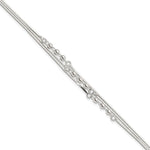 Sterling Silver Polished 3-Strand Bracelet
