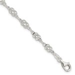 Sterling Silver Herculean Knot Link Bracelet
