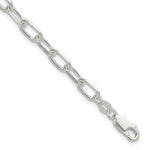 Sterling Silver Polished Paperclip Link Bracelet
