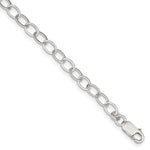 Sterling Silver Solid Cable Link Bracelet
