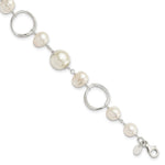 Sterling Silver FW Cultured Pearl Bracelet