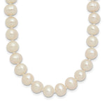 6- White Semi-round Freshwater Cultured Pearl Endless Necklace