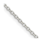 Sterling Silver Diamond-cut Rolo Cable Chain
