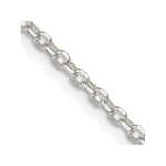 Sterling Silver Diamond-cut Rolo Cable Chain