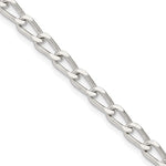 Amore La Vita Sterling Silver Rhodium-plated Polished Open Link with Lobster Clasp Charm Bracelet