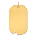 Sterling Silver GP Engraveable Dog Tag Disc Charm