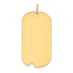 Sterling Silver GP Engraveable Dog Tag Polished Disc Charm