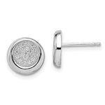 Brilliant Embers Sterling Silver Rhodium-plated 38 Stone Micro PavÇ CZ Circle Post Earrings