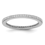 Brilliant Embers Sterling Silver Rhodium-plated 60 Stone Micro Pav CZ Ring