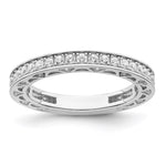 Brilliant Embers Sterling Silver Rhodium-plated 59 Stone Micro Pav CZ Ring