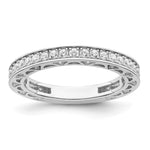 Brilliant Embers Sterling Silver Rhodium-plated 59 Stone Micro PavÇ CZ Ring