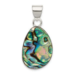 Sterling Silver Abstract Abalone Pendant