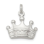Sterling Silver Polished Crown Charm