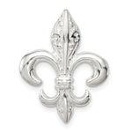 Sterling Silver Textured Fleur De Lis Fits up to Cubetto Slide