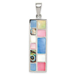 Sterling Silver Multi-colored Mother of Pearl Pendant