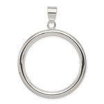 Sterling Silver Rhodium-plated Circle -Fits up to Cubetto- Pendant