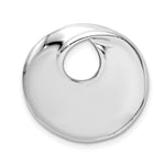 Sterling Silver Rhodium-plated -Fits up to Cubetto- Circle Slide