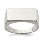 Sterling Silver 9x Closed Back Signet Ring