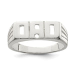 Sterling Silver Solid Dad Ring