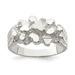 Sterling Silver Men's Nugget Ring