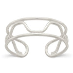 Sterling Silver Wave Toe Ring