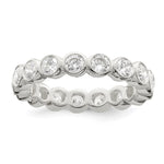 Sterling Silver CZ Band