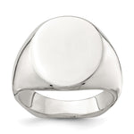 Sterling Silver 18x Open Back Signet Ring