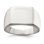 Sterling Silver 12x Closed Back Signet Ring