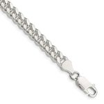 Sterling Silver Domed w/ Side D/C Curb Chain