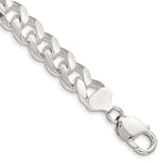 Sterling Silver Domed w/ Side D/C Curb Chain