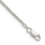 Sterling Silver Diamond-cut Round Spiga Chain