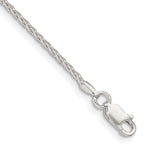 Sterling Silver Diamond-cut Round Spiga Chain