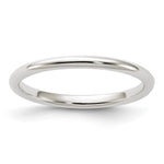Sterling Silver Half Round Size 8 Band