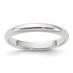 Sterling Silver Half Round Size 7.5 Band