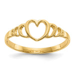 14k Heart Size 4.5 Ring