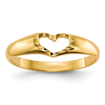 14k Cut-out Heart Size 3 Ring